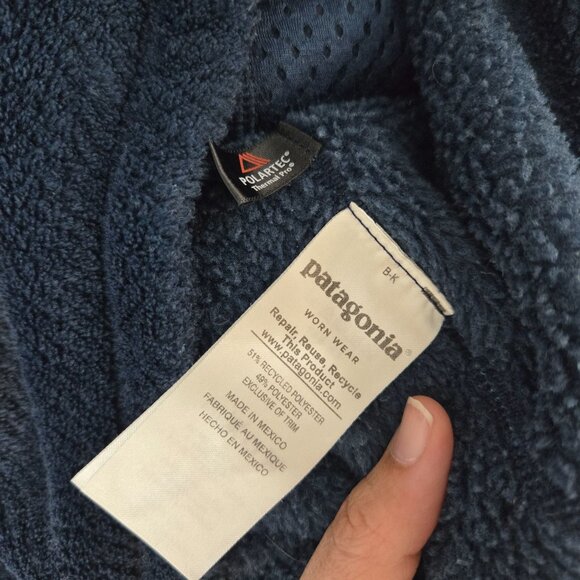 Patagonia Blue Re-Tool Snap-T Pullover Fleece Jacket Fall Women's Size Medium - Picture 10 of 12